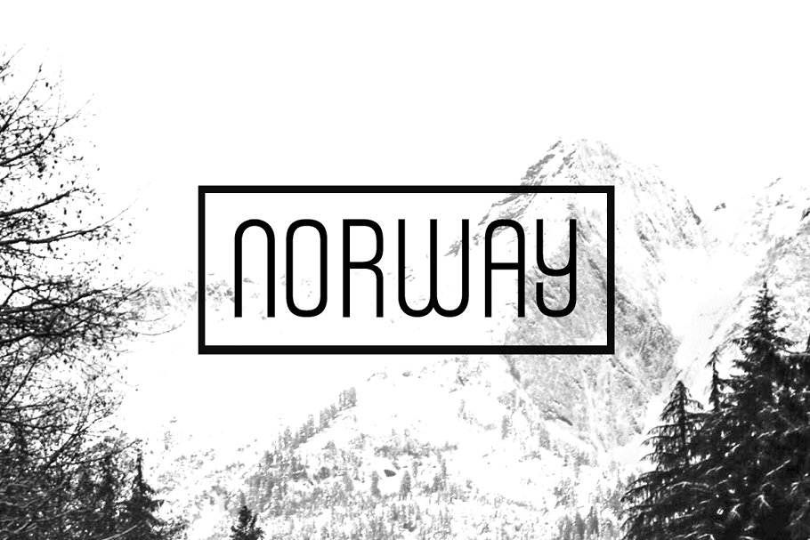 Norway Font preview